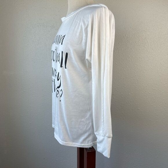 Wanna Football Long Sleeve T-Shirt Size M EUC - Picture 3 of 4